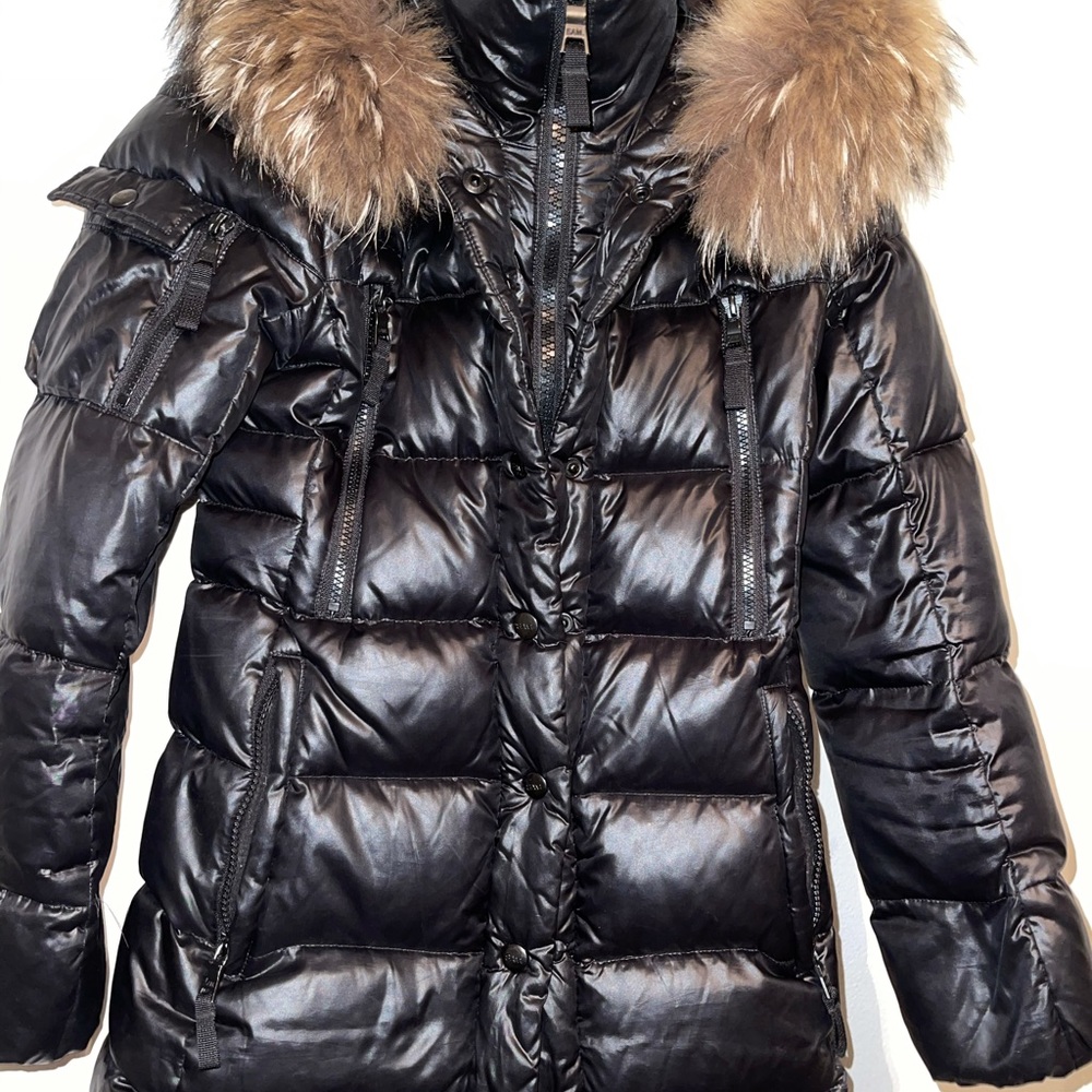 SAM Real fur-trim down jacket